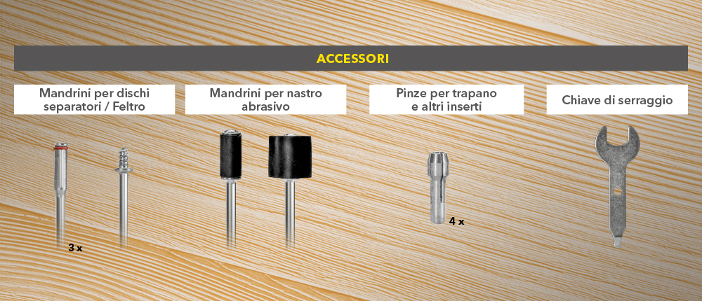 Accessori 7 per utensili multifunzione