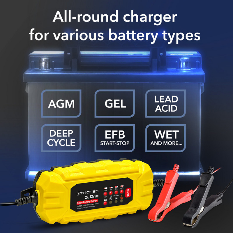 Tester batteria 12V, auto, moto, generatore