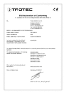 Dichiarazione di conformità condizionatore PAC 2000 S (INT)