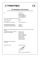Dichiarazione di conformità termocamera IC085LV (INT)
