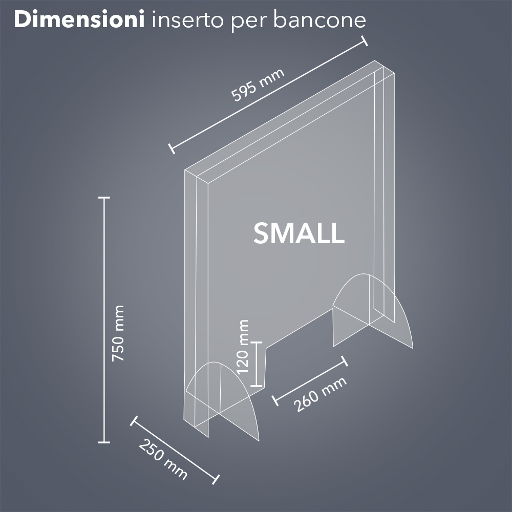 Proteggi muro per interruttori 2 moduli - Plexy Design