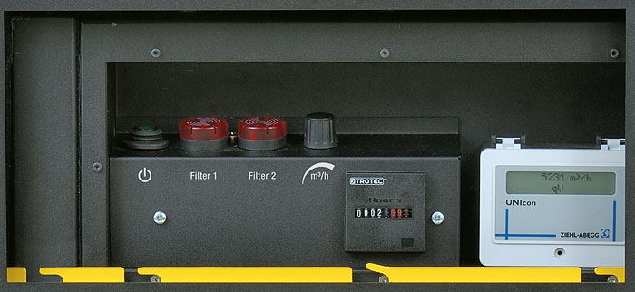 Elementi di comando con regolatore Monoventic e indicatore FlowMatic