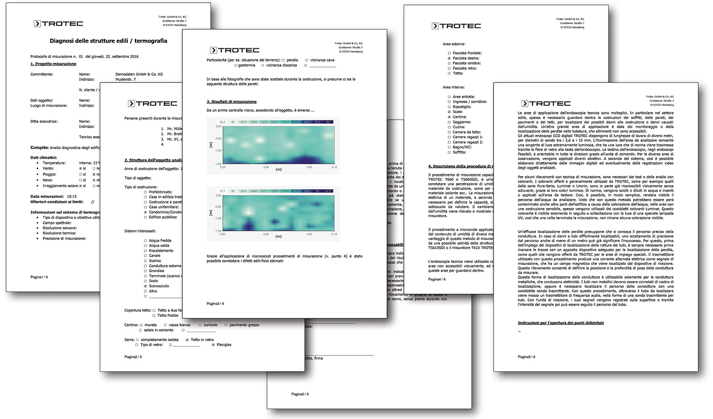 Funzione report unica nel suo genere