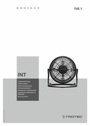 Istruzioni in breve ventilatore USB da tavolo TVE 1 (INT)