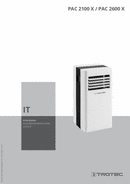 Istruzioni per l'uso Condizionatore PAC 2100 X / PAC 2600 X (IT)