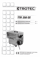 Istruzioni per l'uso Deumidificatore d'aria TTR 250 Ex (INT)