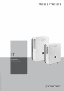 Istruzioni per l'uso Deumidificatore TTK 96 E / TTK 127 E (IT)