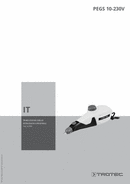 Istruzioni per l'uso incisore PEGS 10-230V (IT)