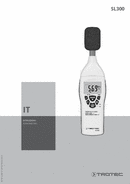 Istruzioni per l'uso Misuratore del livello sonoro SL300 (IT)