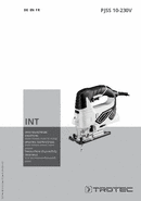 Istruzioni per l'uso seghetto alternativo pendolare PJSS 10-230V (INT)