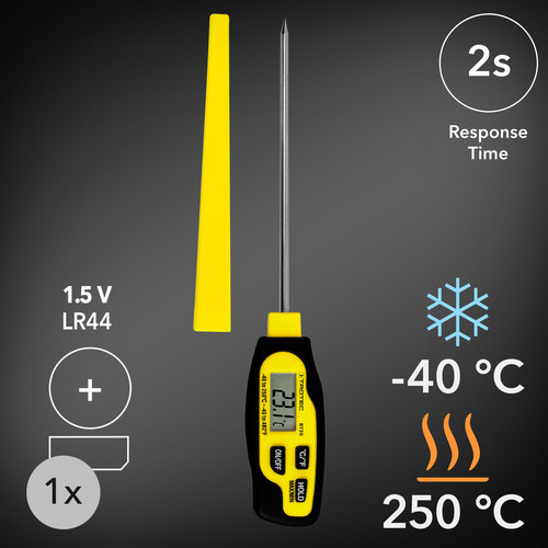 Misurazione rapida e semplice della temperatura interna e ampio intervallo di misurazione