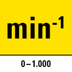 Numero di giri a vuoto: da 0 a 1.000 min<sup>-1</sup>