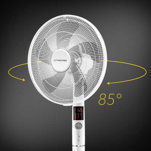 Oscillazione automatica a 85° con funzione spegnimento