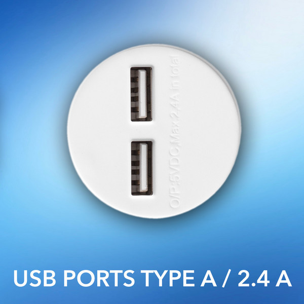 Trotec Ciabatta elettrica PVH3 con 2 prese USB
