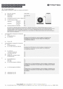 Scheda tecnica Climatizzatore split PAC-S 3510 ES (INT)