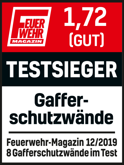 Testsieger im Feuerwehrmagazin (Ausgabe 12/2019)