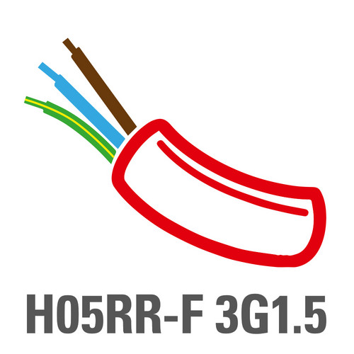 Tipo di cavo H05RR-F 3G1,5