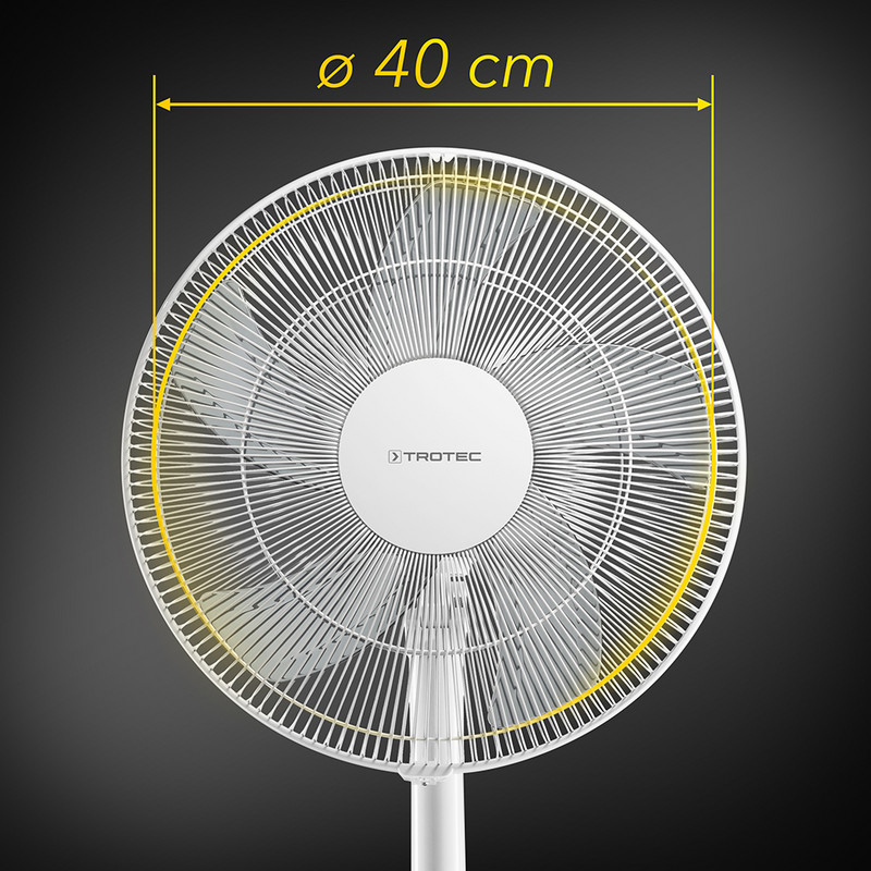 ARTÉMIS + ventilatore a colonna 50W - 40cm - 5 pale in ABS - Digitale -  telecomando