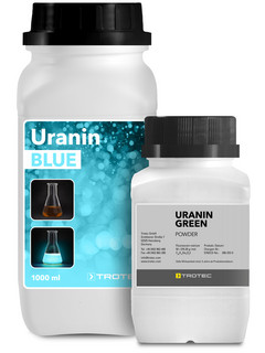 Uranin Blue e Uranin Green della Trotec