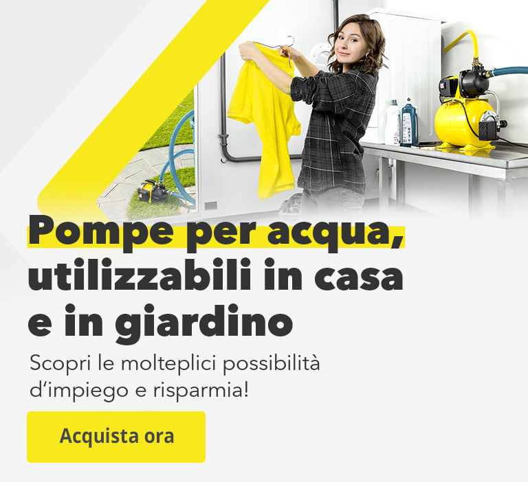 Pompe per acqua, utilizzabili in casa e in giardino - Scopri le molteplici possibilità d'impiego e risparmia!